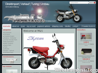 motorbike-shop.de website preview