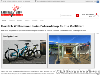 fahrradshopruit.de website preview