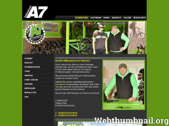 a7-bikestore.com website preview