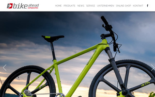 bike-ahead-composites.de website preview
