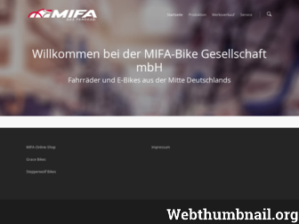 mifa.de website preview