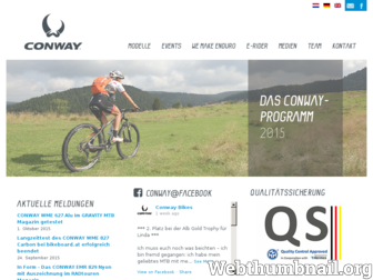 conway-bikes.de website preview