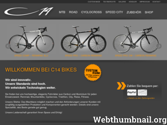 c14-bikes.de website preview