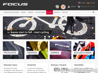 focusbikewear.com website preview