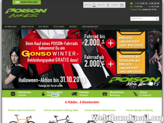 poison-bikes.de website preview