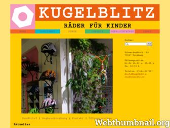 kugelblitz-kinderraeder.de website preview