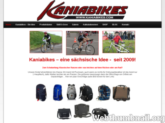 kaniabikes.com website preview
