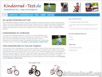 kinderrad-test.de website preview