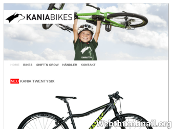 kaniabikes.eu website preview