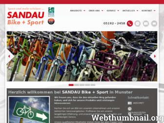 fahrradhaus-sandau.de website preview