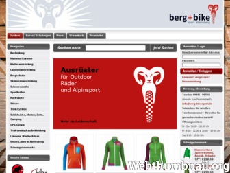berg-bikesport.de website preview