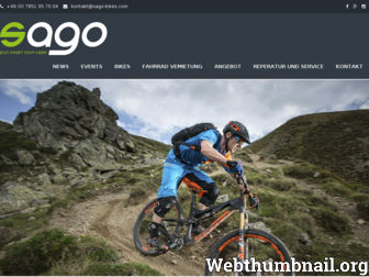 sago-bikes.com website preview