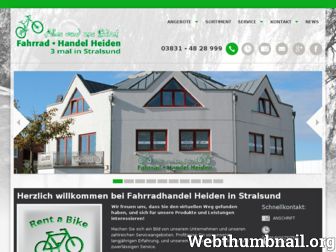 fahrradhandel-heiden.de website preview