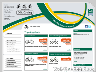 ok-cycling.de website preview