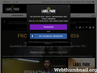 label-park.de website preview