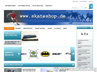 skateshop.de website preview