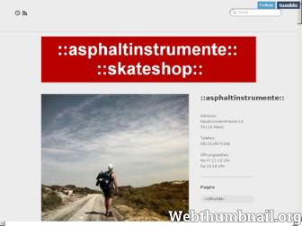 asphaltinstrumente-skateshop.tumblr.com website preview