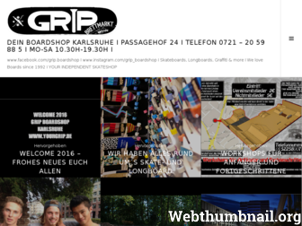 gripshop.wordpress.com website preview