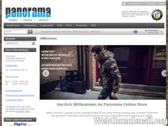 panorama-store.de website preview