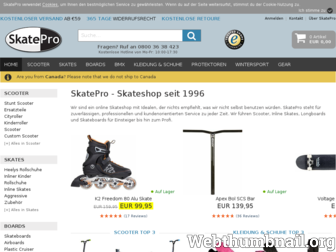skatepro.de website preview