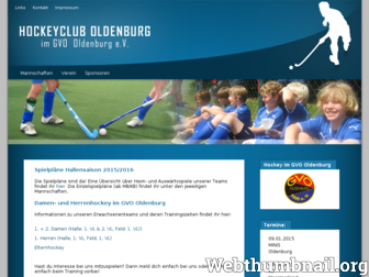 hockeyclub-oldenburg.de website preview