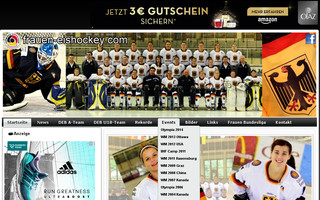 frauen-eishockey.com website preview