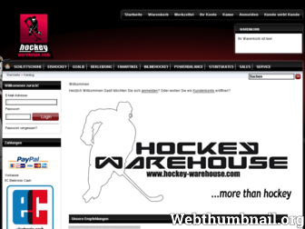 hockey-warehouse.com website preview