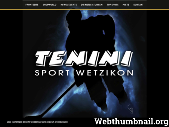 tenini.ch website preview