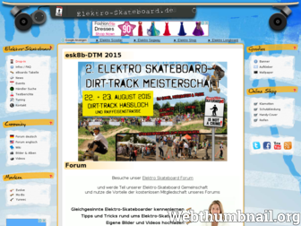 elektro-skateboard.de website preview