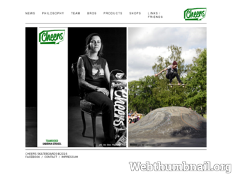 cheers-skateboards.de website preview
