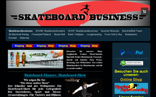 skateboardbusiness.de website preview