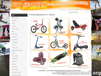 xt-sports.com website preview