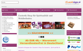 esoterik-shopper.de website preview