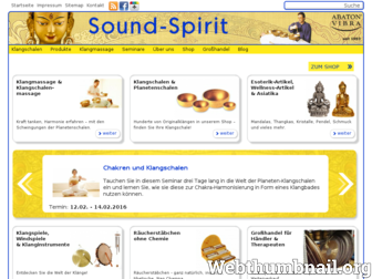 sound-spirit.de website preview
