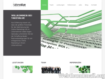 takevalue.de website preview