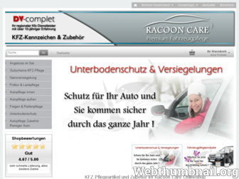 racoon-care.de website preview