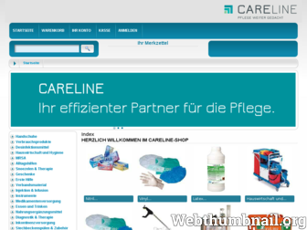 careline-shop.de website preview