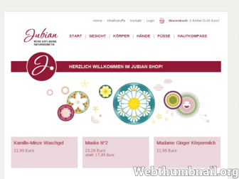 shop.jubian.net website preview