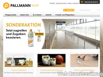 pallmannshop.de website preview