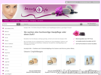beauty-4-life.de website preview