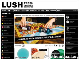 lush-shop.ch website preview
