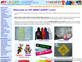 my-baby-shop.com website preview