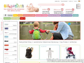 babyzeiten.de website preview