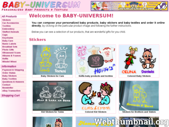 baby-universum.com website preview