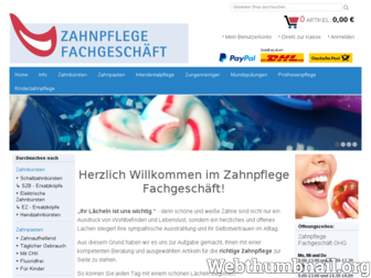 zahnpflege-fachgeschaeft.de website preview