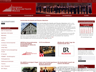 musikhochschule-muenchen.de website preview