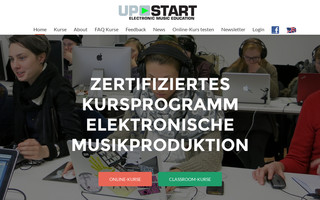 upstartmusic.de website preview