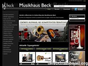 musikshop-beck.de website preview