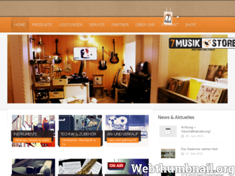 7sinne-musik-store.de website preview