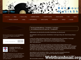 bensound-musikshop.com website preview